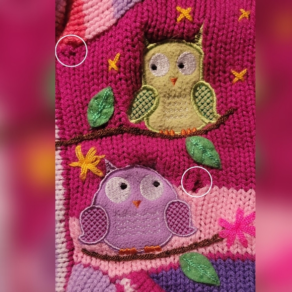 Kids Knit Owl Sweater - Picture 3 of 7